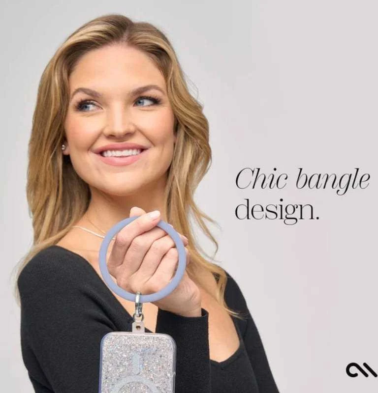 Dėklas Case-Mate Phone Bangle - Wrist virvelė telefonui Pale Mėlyna