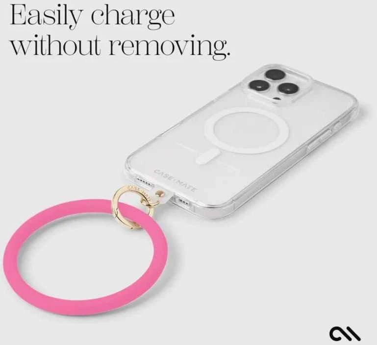 Dėklas Case-Mate Phone Bangle - Wrist virvelė telefonui Fuchsia