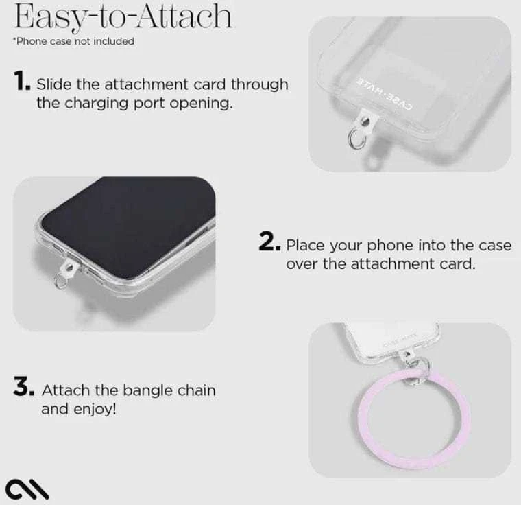 Dėklas Case-Mate Phone Bangle - Wrist virvelė telefonui Stardust