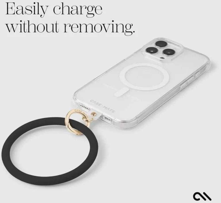Dėklas Case-Mate Phone Bangle - Wrist virvelė telefonui Juodas