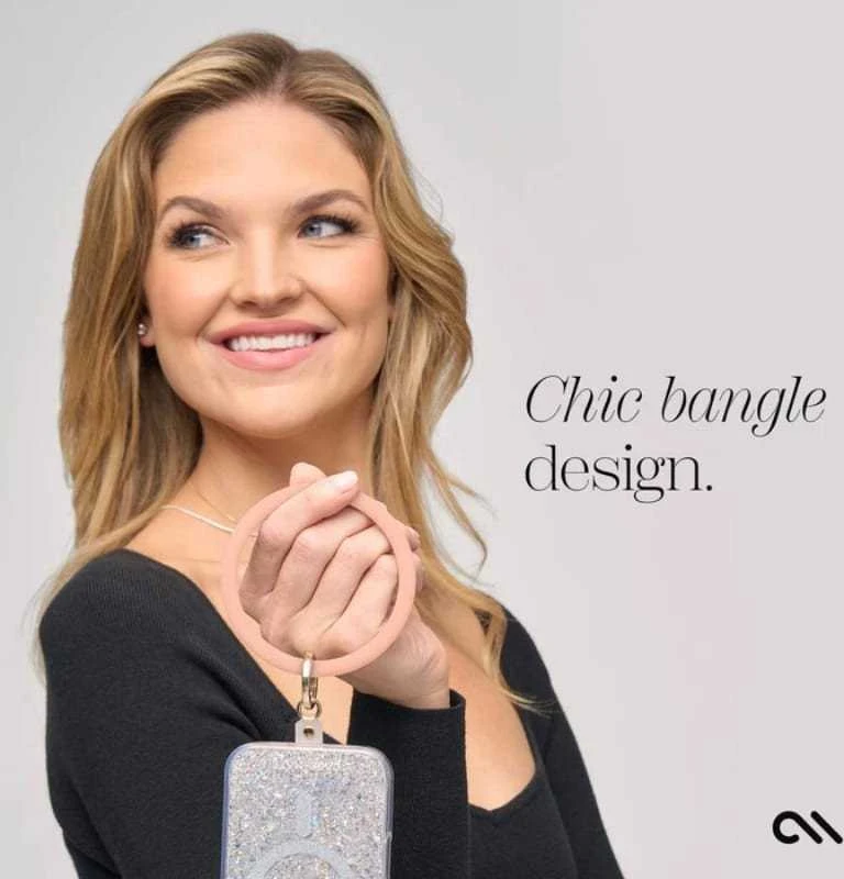 Dėklas Case-Mate Phone Bangle - Wrist virvelė telefonui Peach