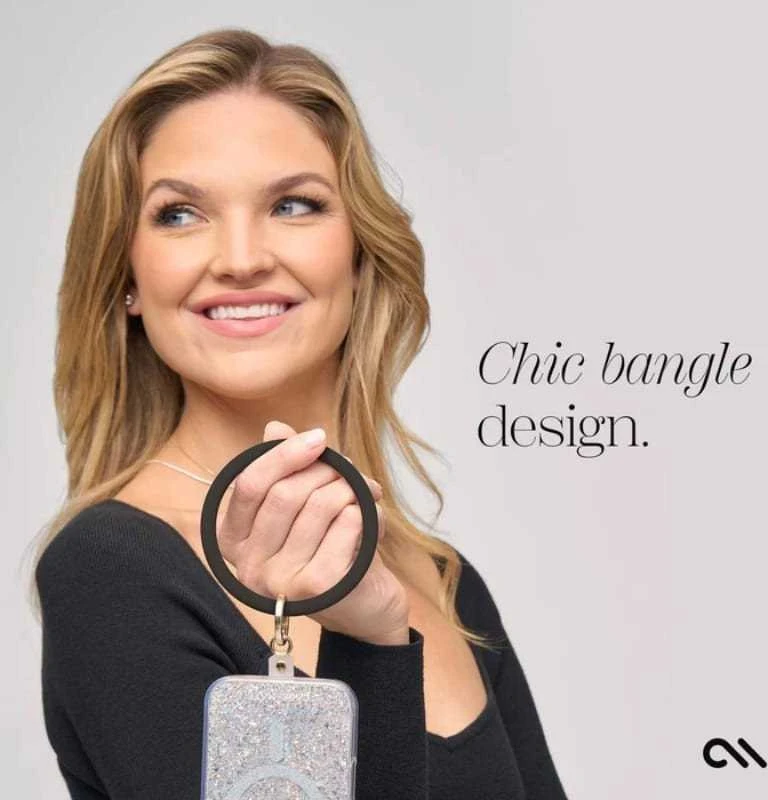 Dėklas Case-Mate Phone Bangle - Wrist virvelė telefonui Juodas