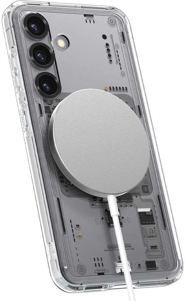 Spigen Ultra Hybrid Mag Dėklas skirtas Samsung Galaxy S25 Neo One – skaidrus