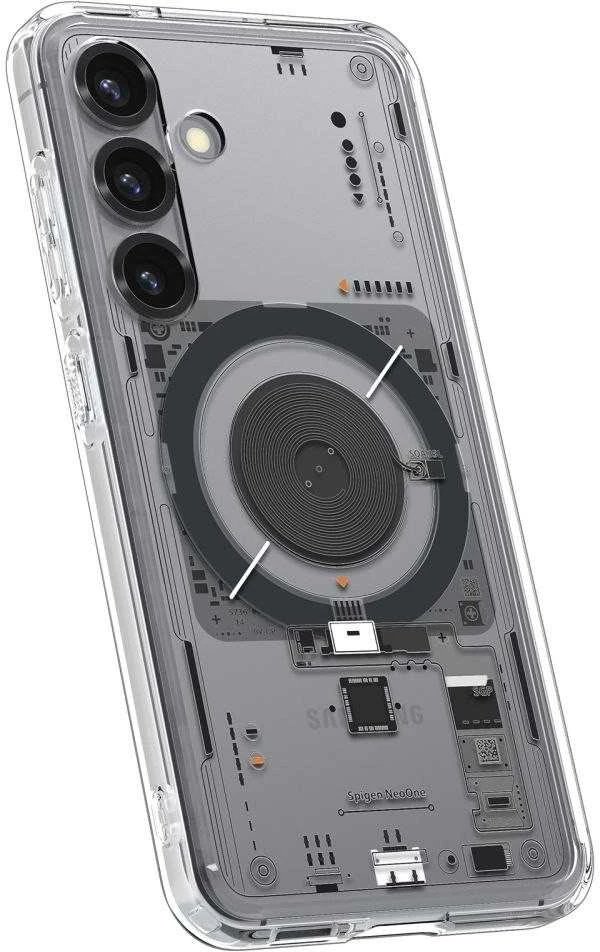 Spigen Ultra Hybrid Mag Dėklas skirtas Samsung Galaxy S25 Neo One – skaidrus