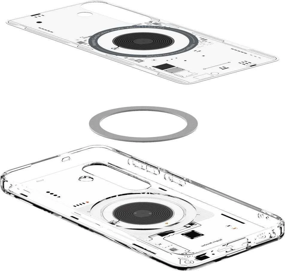 Spigen Ultra Hybrid Mag Dėklas skirtas Samsung Galaxy S25 Neo One – skaidrus