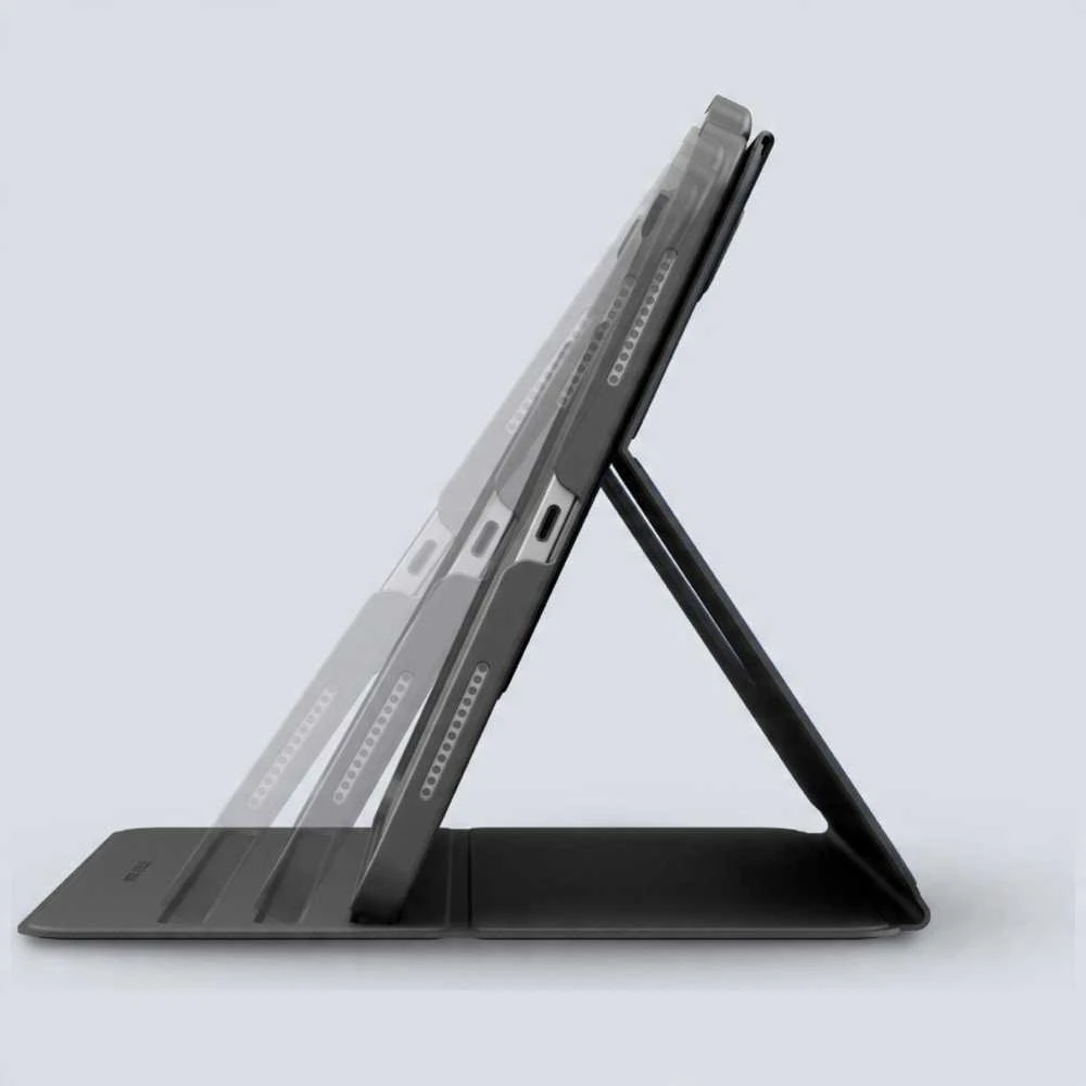 Dėklas UNIQ Rovus Snapmount Magnetic 360 Rotating Detachable skirtas Apple iPad Air 13" M2/M3 (2024/2025) juodos spalvos
