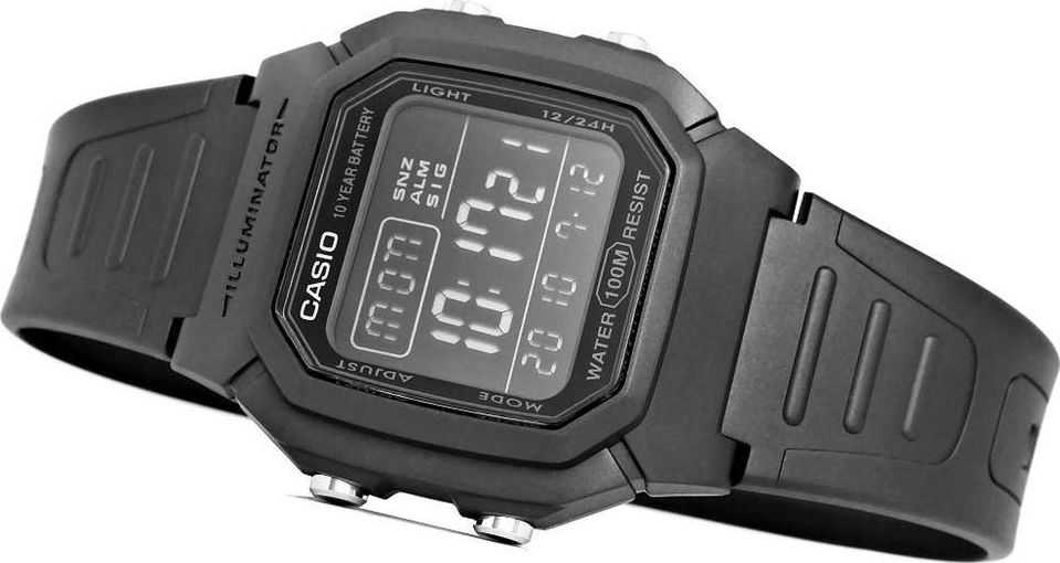 VYRIŠKAS LAIKRODIS CASIO W-800H-1BVES CLASSIC + DĖŽUTĖ