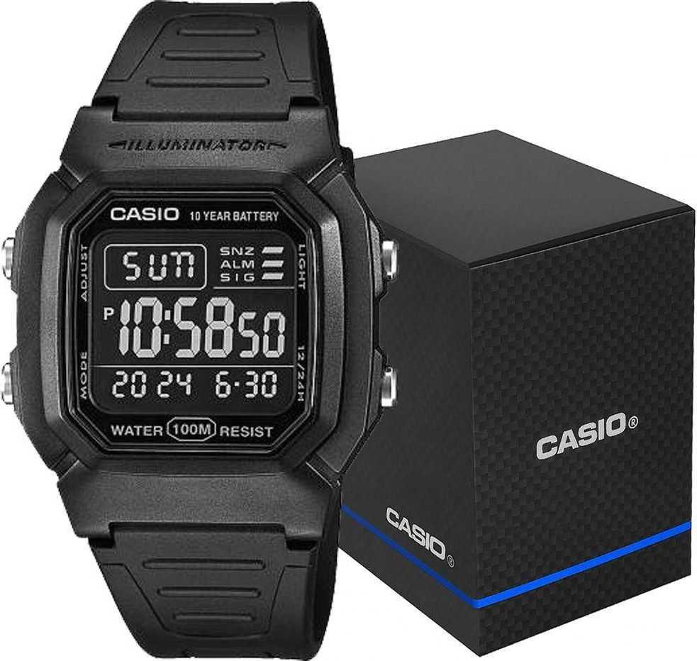 VYRIŠKAS LAIKRODIS CASIO W-800H-1BVES CLASSIC + DĖŽUTĖ