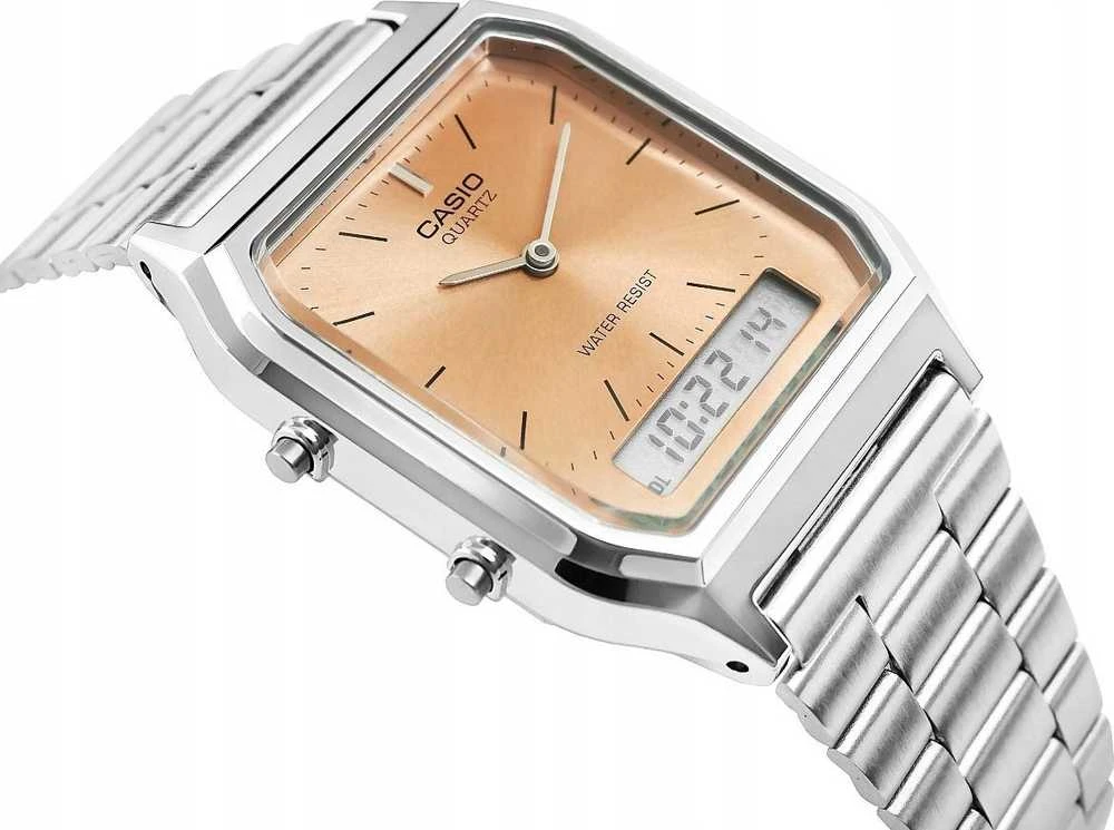 CASIO VINTAGE UNISEX LAIKRODIS AQ-230A-4AMQYDF + DĖŽUTĖ