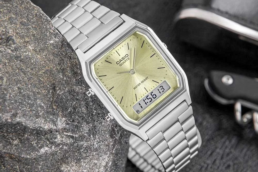 CASIO VINTAGE UNISEX LAIKRODIS AQ-230A-9AMQYDF + DĖŽUTĖ