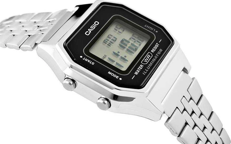 CASIO VINTAGE LA680WA-1 MOTERINIS LAIKRODIS (zd631a) + DĖŽUTĖ