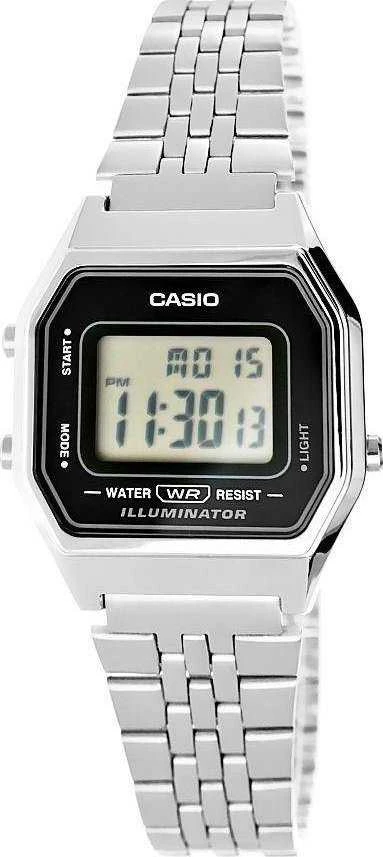 CASIO VINTAGE LA680WA-1 MOTERINIS LAIKRODIS (zd631a) + DĖŽUTĖ