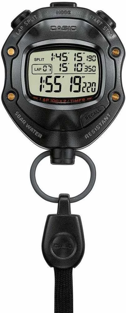 Laikrodis Casio Digital Juodas Stopwatch HS-80TW-1EF