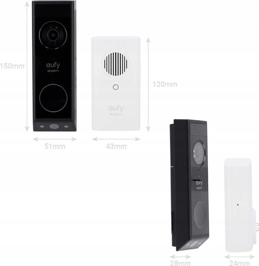 Anker Eufy Doorbell E340 su skambučiu