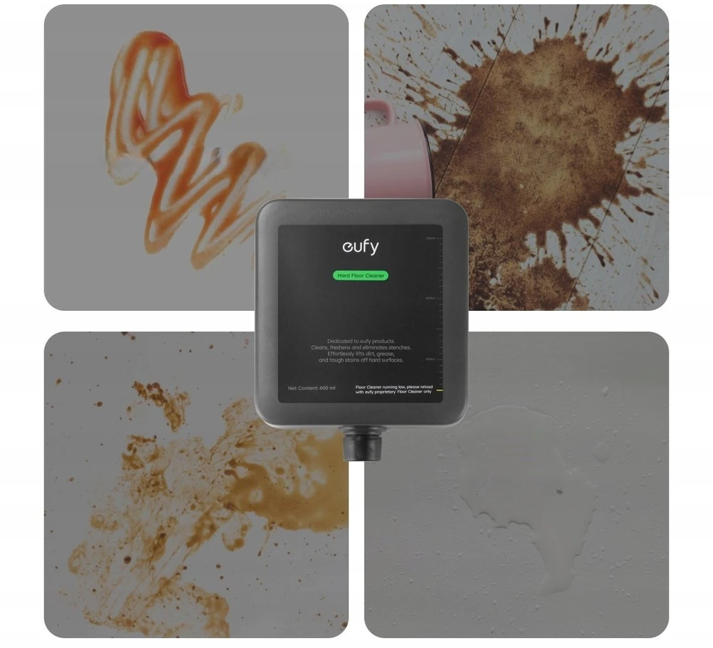 Anker Eufy | Grindų valymo skystis, paruoštas naudoti, 600 ml, Grindų valymo skystis, saugus, suderinamas su E25