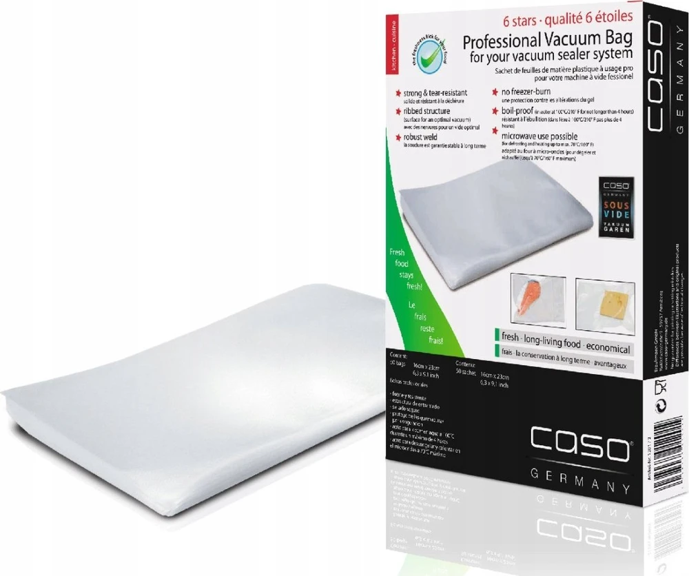 Caso HC 170 Vakuumavimo aparatas, 110 W +DOVANA Vakuumavimo maišeliai Caso 20 x 30 cm