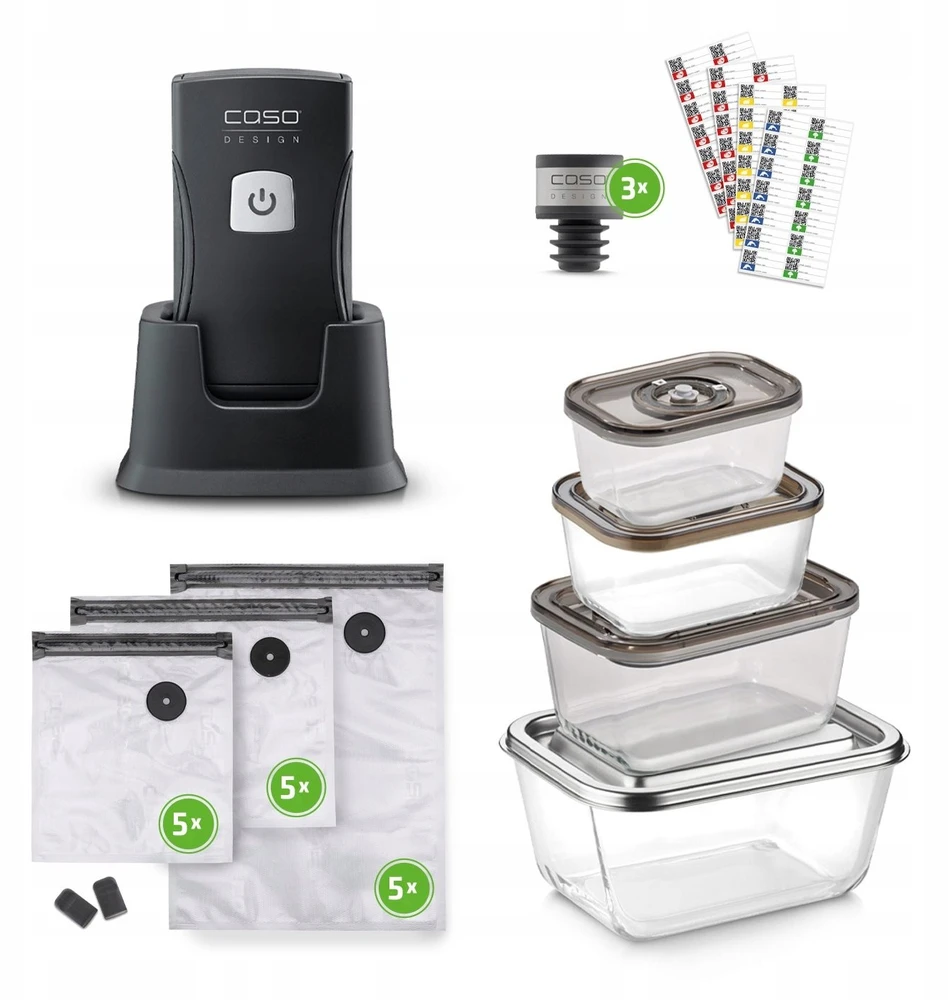 Vakuumavimo aparatas Caso Vacu OneTouch Pro Set, 20 W