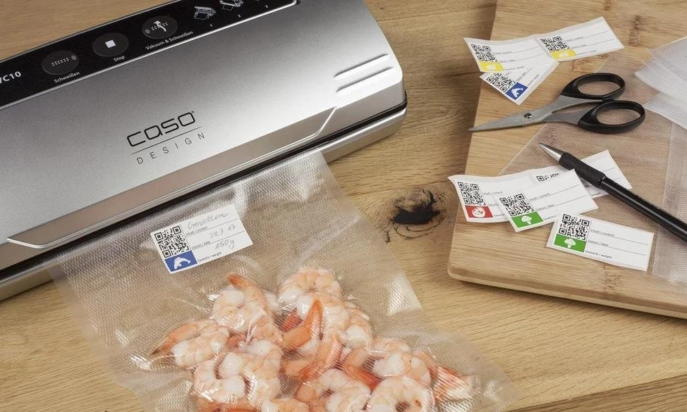 Vakuumavimo plėvelės ritinėliai Caso 30 × 600 cm, 2 vnt., 150 μm