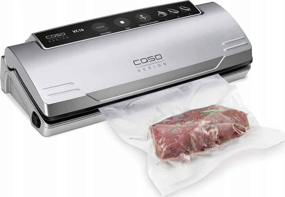 Caso VC 10 PlusEdition Vakuumavimo aparatas, 110 W +DOVANA Vakuumavimo maišeliai Caso 20 x 30 cm
