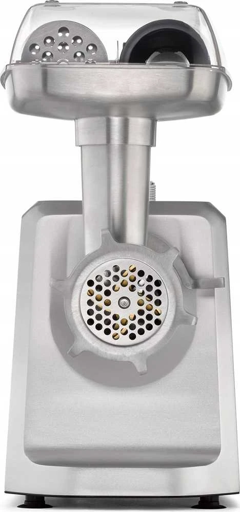 Caso | Mėsmalė | FW 2500 | Juodas | 2500 W | Greičių skaičius 2 | Našumas (kg/min) 2,5 | 3 nerūdijančio plieno pjovimo plokštelės (3 mm, 5 mm ir 8 mm), Dešrų kimštuvas, Sausainių antgalis su 4 formelėmis, Kimštuvas