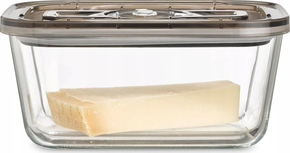 Caso | Stiklinis vakuuminis indas su plastikiniu dangteliu | VacuBoxx Eco L | Skaidrus