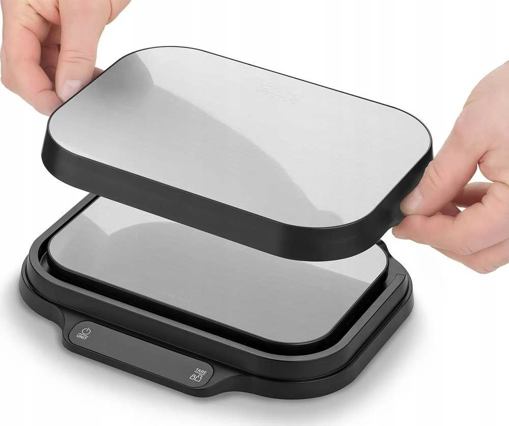 Virtuvinės svarstyklės Caso Kitchen and Precision scales | KitchenDuo | Ekranas type LED | Juodas/Nerūdijantis plienas