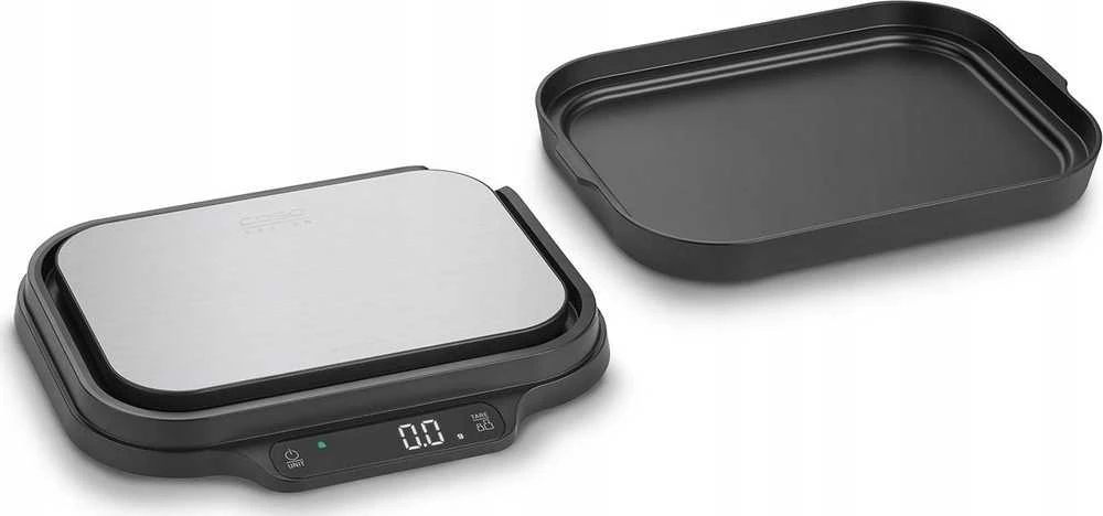 Virtuvinės svarstyklės Caso Kitchen and Precision scales | KitchenDuo | Ekranas type LED | Juodas/Nerūdijantis plienas