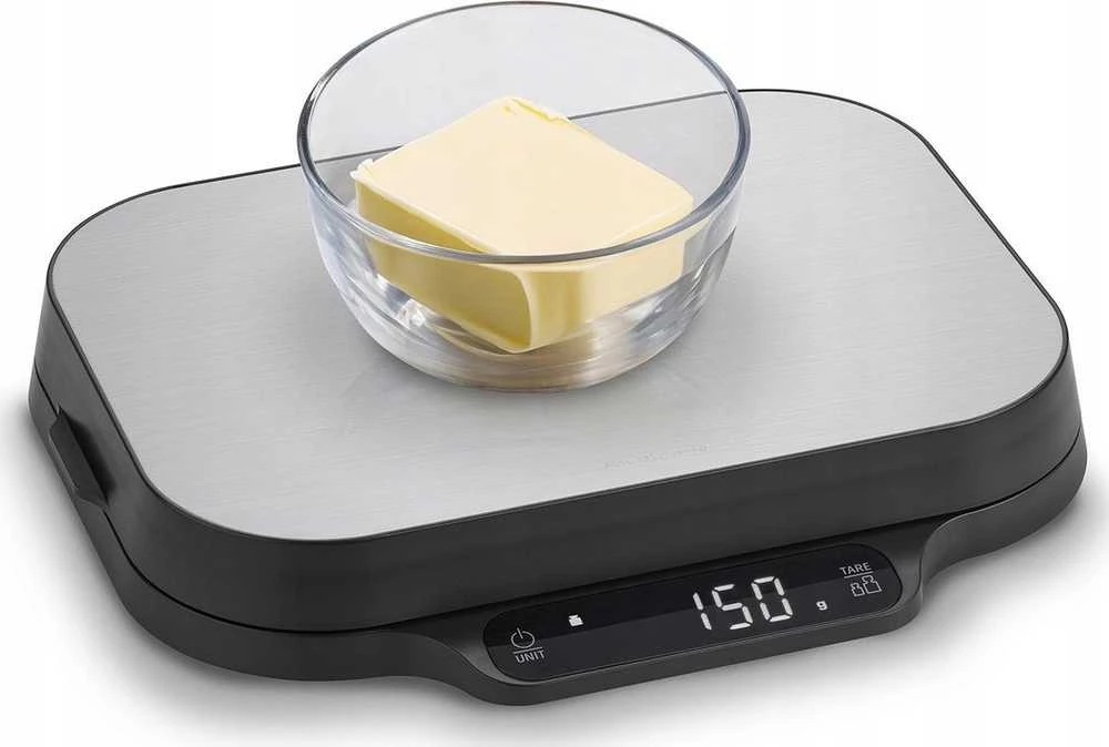 Virtuvinės svarstyklės Caso Kitchen and Precision scales | KitchenDuo | Ekranas type LED | Juodas/Nerūdijantis plienas