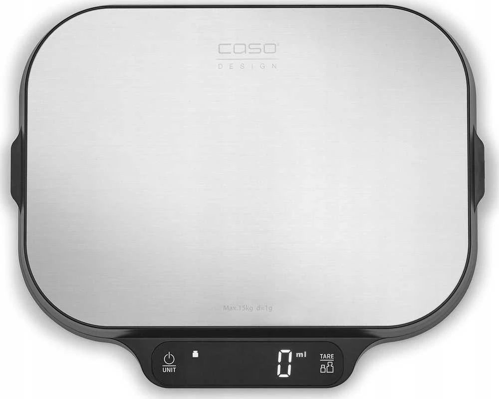 Virtuvinės svarstyklės Caso Kitchen and Precision scales | KitchenDuo | Ekranas type LED | Juodas/Nerūdijantis plienas