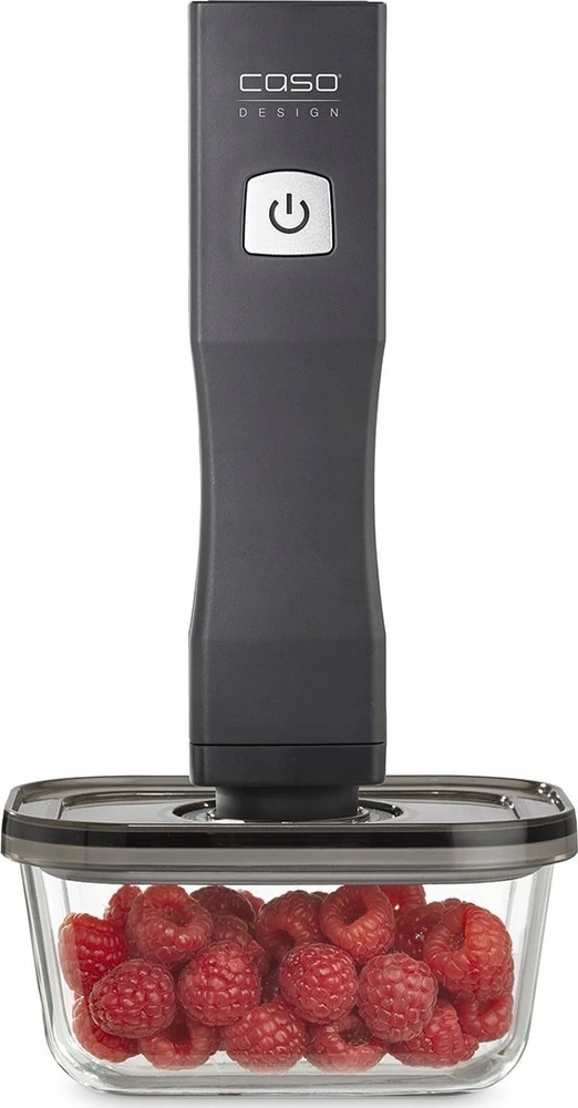 Caso VacuBoxx Eco-Duo S 2 stiklinės vakuuminės talpyklos su plastikiniu dangteliu, 0.5 L, 2 vnt.