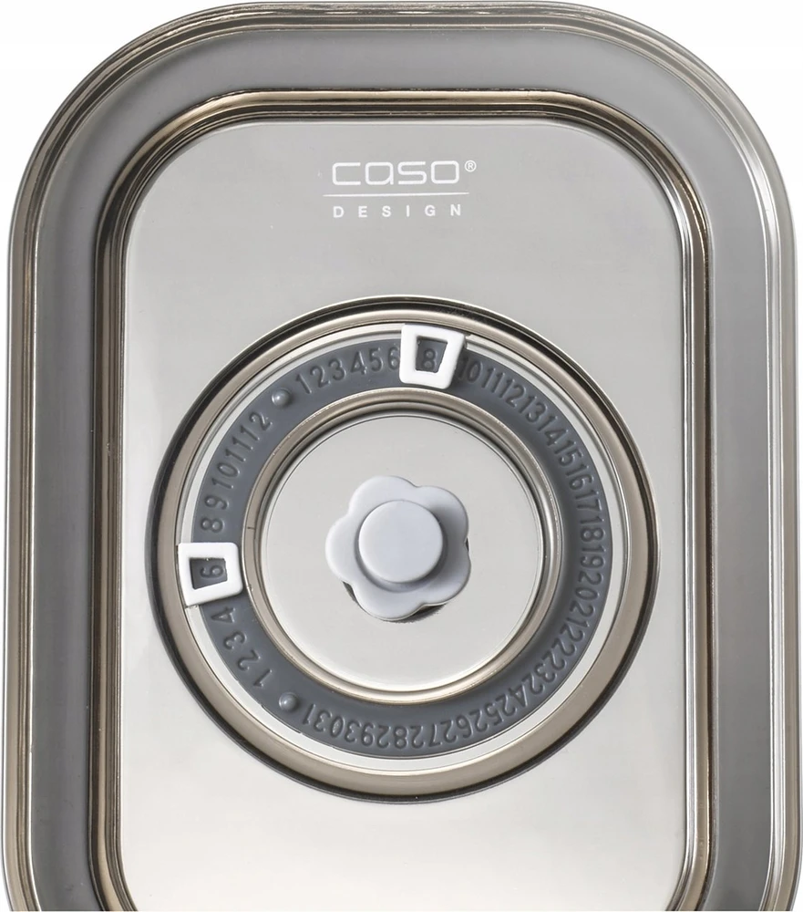 Caso VacuBoxx Eco-Duo S 2 stiklinės vakuuminės talpyklos su plastikiniu dangteliu, 0.5 L, 2 vnt.