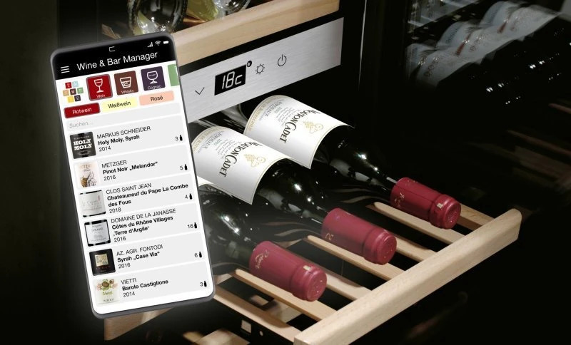 Vyno šaldytuvas Caso WineExclusive 38 Smart, 107 cm 38but.