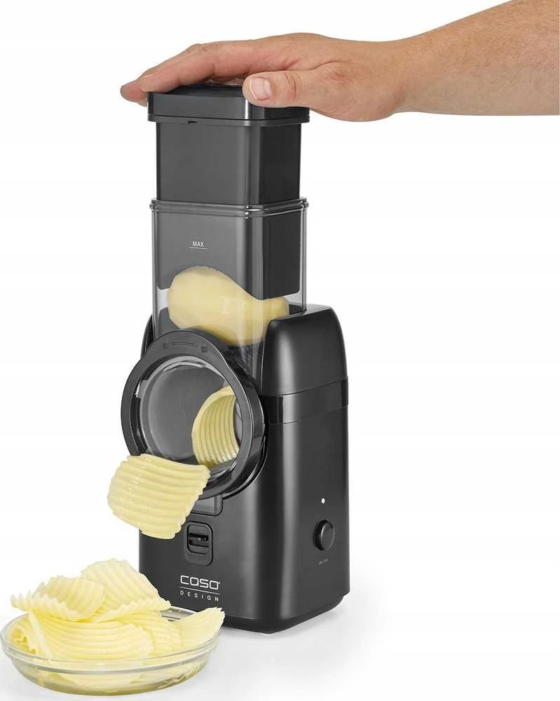 Elektrinė maisto pjaustyklė Caso MultiSlicer | Juodos spalvos| 80 W