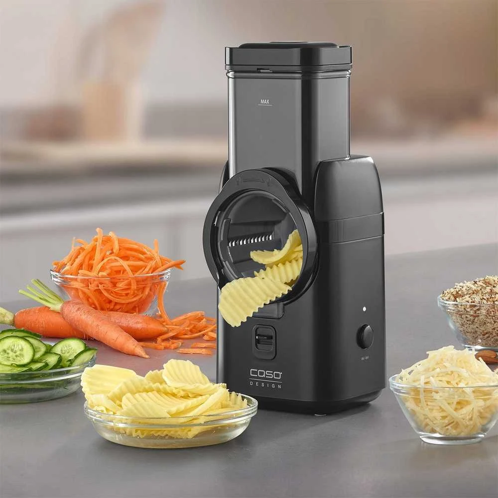 Elektrinė maisto pjaustyklė Caso MultiSlicer | Juodos spalvos| 80 W
