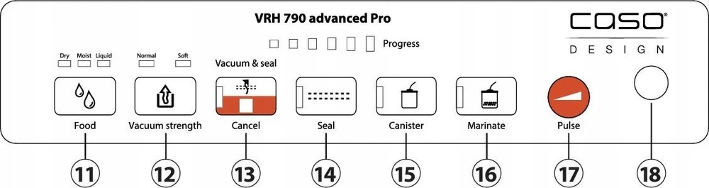 Vakuumatorius Caso VRH 790 Advanced Pro