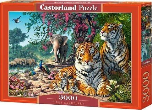 Castorland Dėlionė 3000 vnt. - Tigrai aprašymas - Prekės nuotrauka