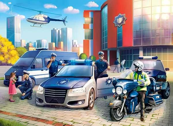 Castorland Dėlionė 100 vnt. - Policijos nuovada