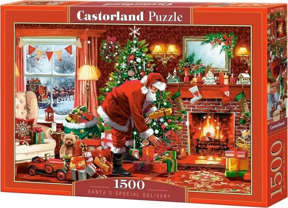 Castorland Dėlionė 1500 vnt. - Kalėdų Senelis