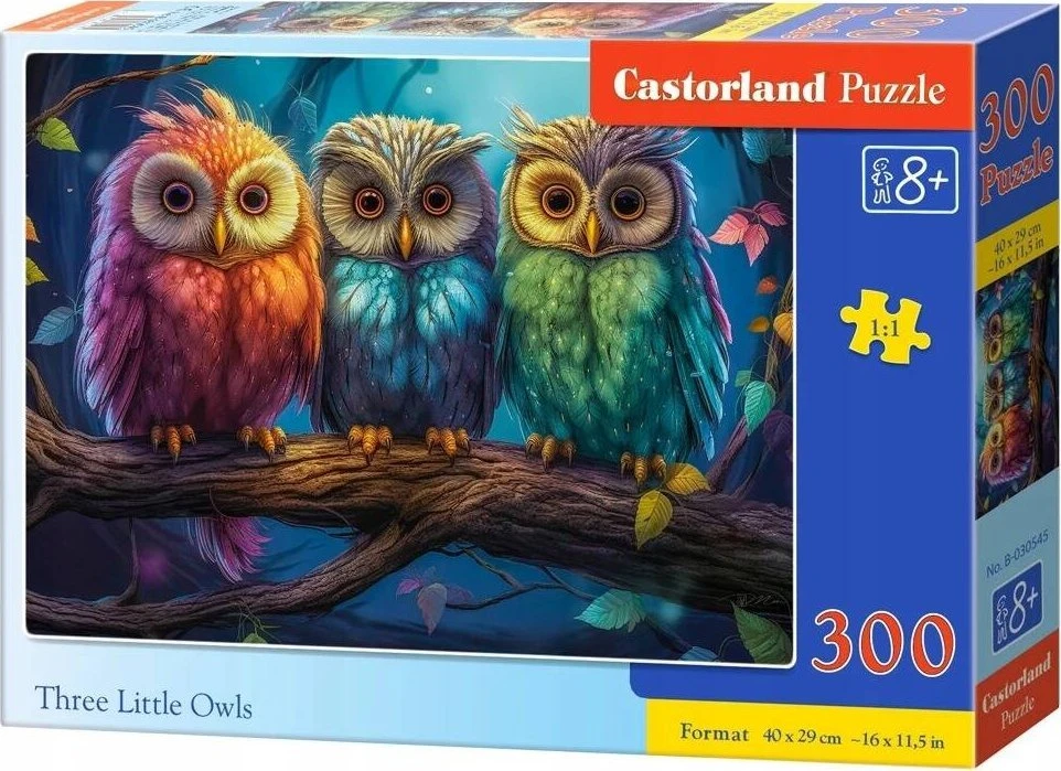 Castorland Dėlionė 300 vnt. - Trys pelėdos