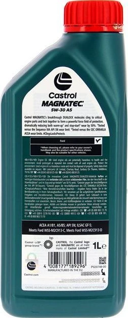 Castrol Alyva Magnatec 5W-30 A5 sintetinė varikliams 1 L