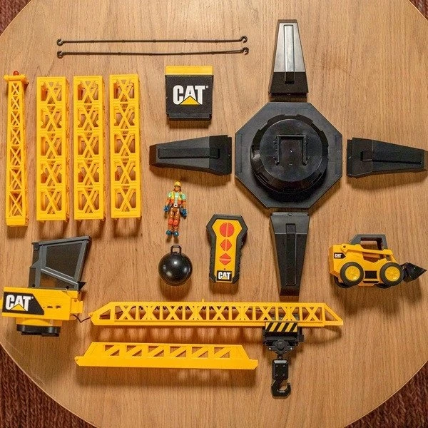 CAT RC statybinio krano rinkinys Workforce Jumbo Tower Crane Set, 82438