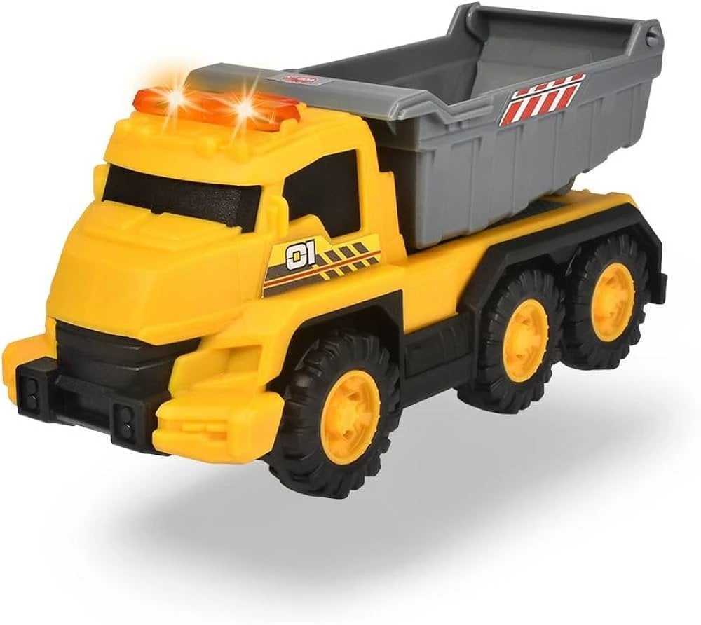CAT Žaislinis statybinis savivartis su 4x4 varikliu ir šviesa garsais