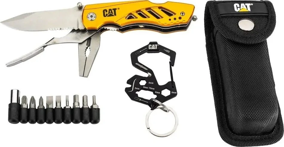 CAT zest. 3 dalių dvigubas daugiafunkcis įrankis su antgaliais