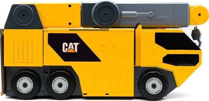 CAT Žaislinis statybinis kranas su trasa ir automobiliu