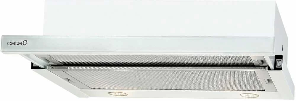 CATA | Gartraukis | TF 2003 600 GWH | Teleskopinis | Energijos vartojimo efektyvumo klasė C | Plotis 60 cm | 390 m³/h | Mechaninis valdymas | LED | Baltas Glass