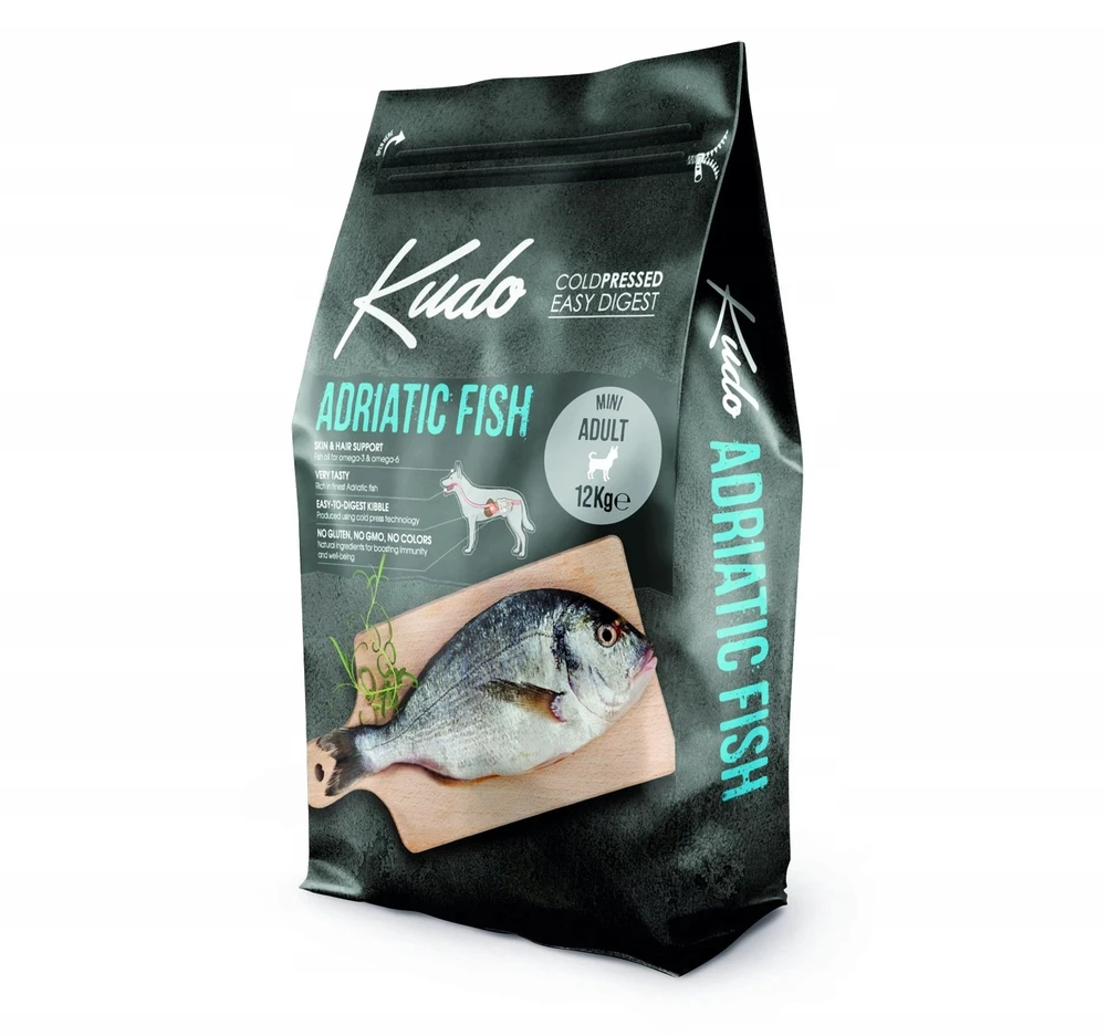 Cat&Co Kudo Adrijos jūros žuvys Mini Adult 12kg