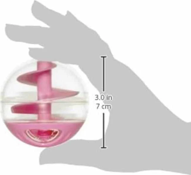 Catit - Kačių skanėstų kamuoliukas, rožinis/skaidrus - Ø 8 cm
