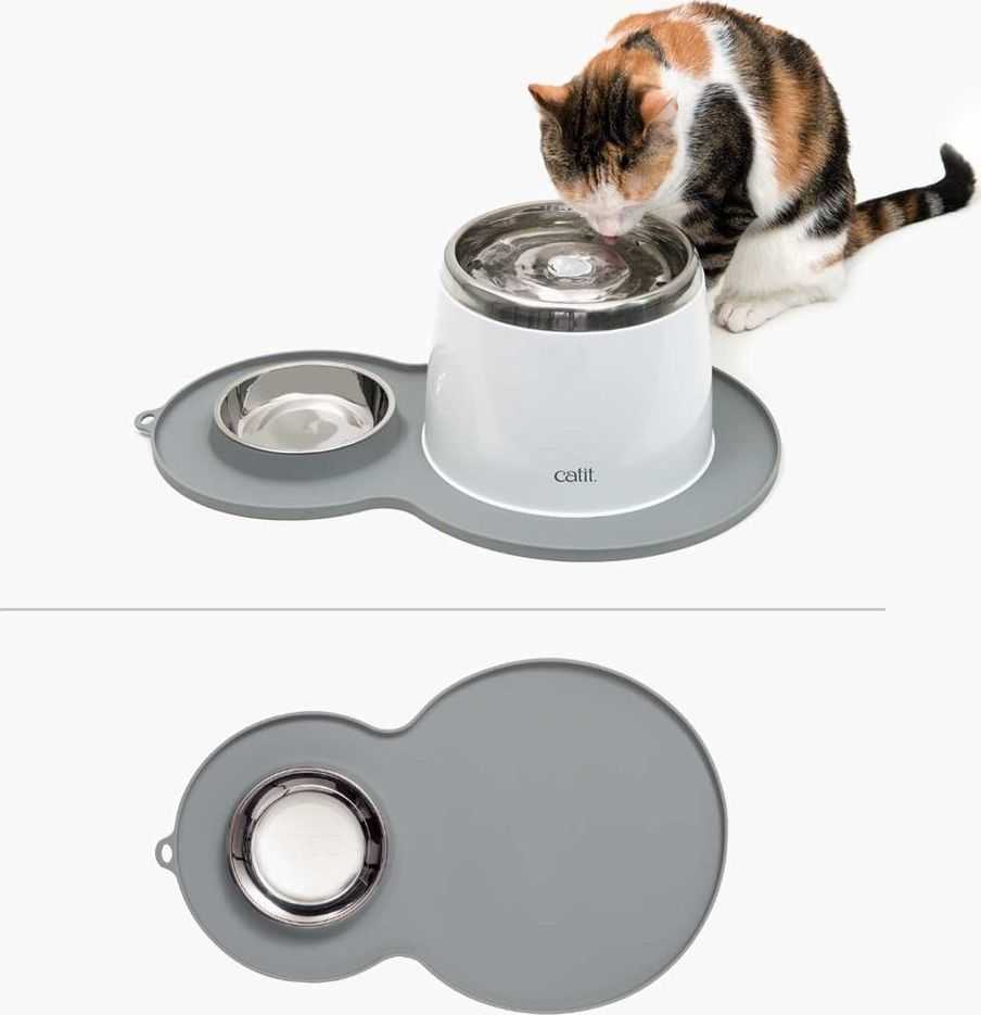 Catit CATIT Silikoninis kilimėlis Orzeszek, pilkas 46x29cm