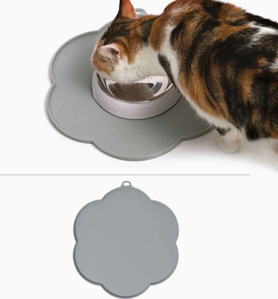 Catit CATIT Silikoninis kilimėlis Gėlė, pilka 30cm.