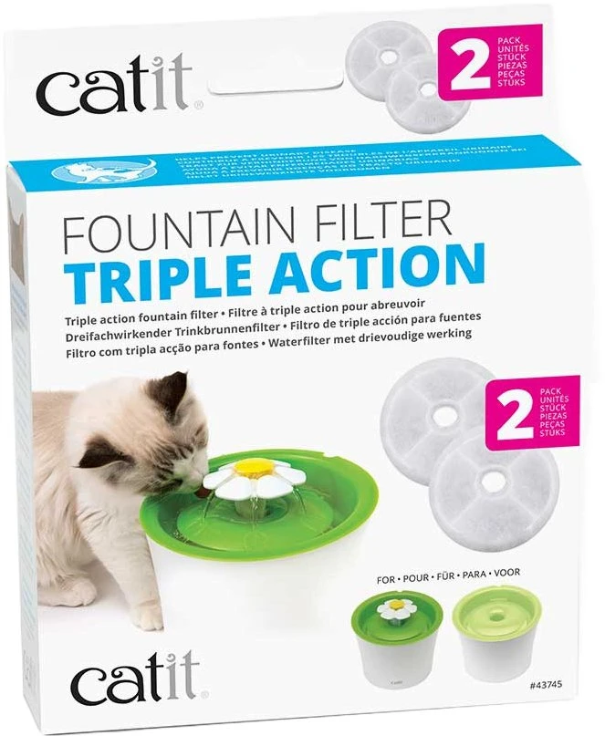 Catit - vandens minkštinimo filtras su trigubu poveikiu - 2 vnt.